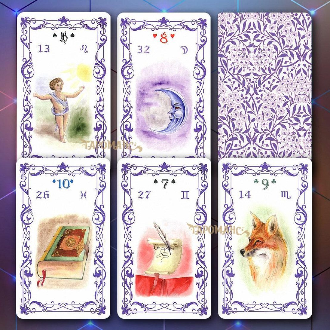 ЛЕНОРМАН С АСТРОЛОГИЧЕСКИМИ СИМВОЛАМИ ЗАЙЧЕНКО (ZAYCHENKO'S LENORMAND)